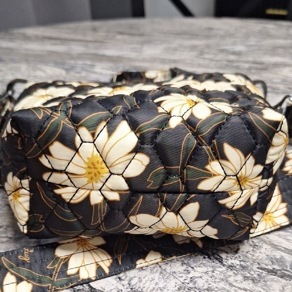 Lug Tip Toe Mini Crossbody Bag Handle Tote, Autumn Daisies - Picture 5 of 5